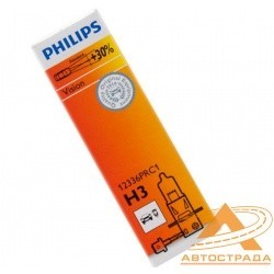 PHILIPS лампочка H3 (55) PK22s+30%PREMIUM 12V